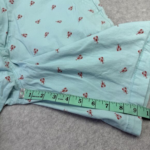 Carbon Shorts Freedom Flex Mens Sz 34 Blue Lobster/Crawfish Flat Front Chino - Picture 9 of 14